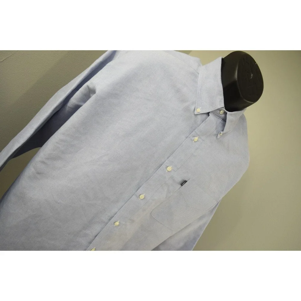 Polo Ralph Lauren Blaire Dress Shirt Blue Long‎ Sleeve Button Up Mens Size Large